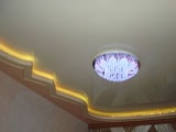 Фото двухуровневого потолка с использованием конструкций из гипсокартона