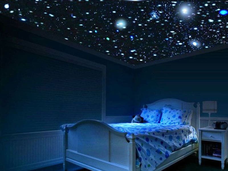  фото натяжного потолка звездное небо 
