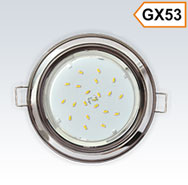 Двухцветный тонкий светильник GX53 H4, металл