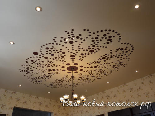 Резной (перфорированный) потолок, 36м2, 58865р