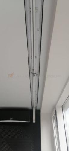 Электрокарниз встроенный в нишу для штор, бесщелевой потолок, PROF, slott40