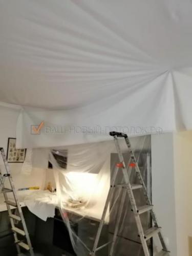 Монтаж тканевого натяжного потолока Descor (D-Premium)