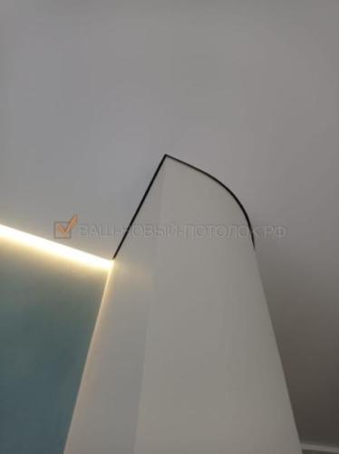 Сочетание теневого профиля eurolumfer и светодиодной ленты, полотно MSD Evolution