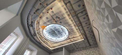 2-х уровневый натяжной потолок с фотопечатью