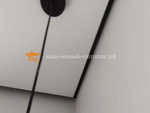 Парящий потолок, черный профиль eurokraab