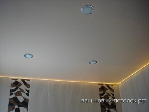 Натяжной потолок ПВХ матовый белый