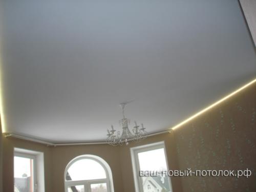 Тканевый бесшовный потолок Descor со светодиодной лентой